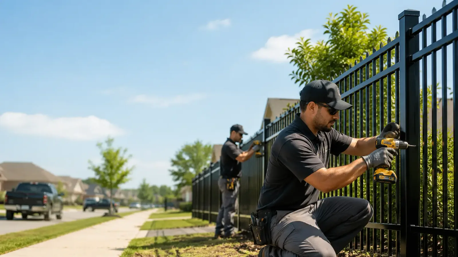 Metal Fence Installation in Woodlawn, TX